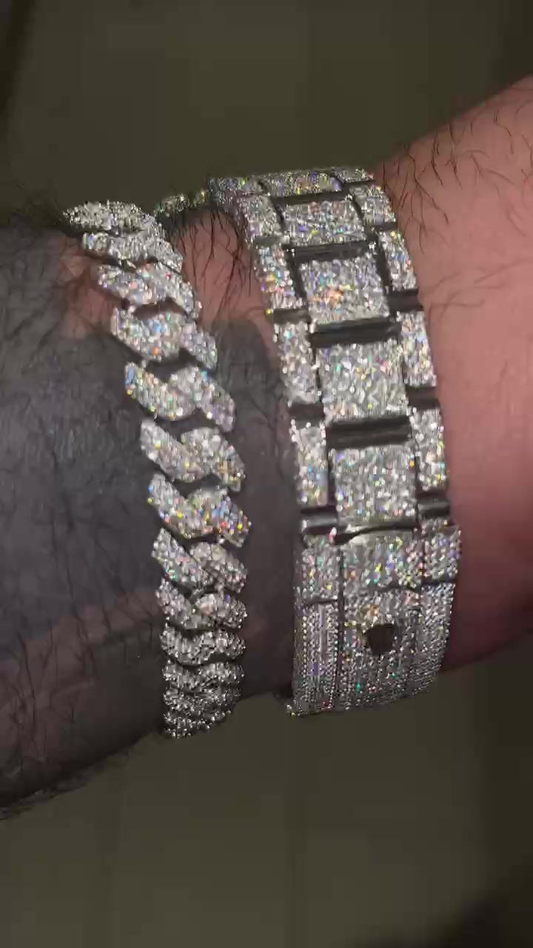 VVS Moissanite Watch 45 (Bundle)