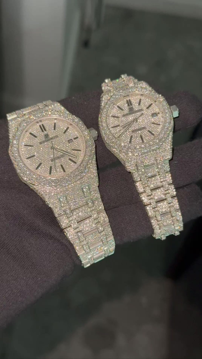 VVS Moissanite Watch 26 (His & Hers)