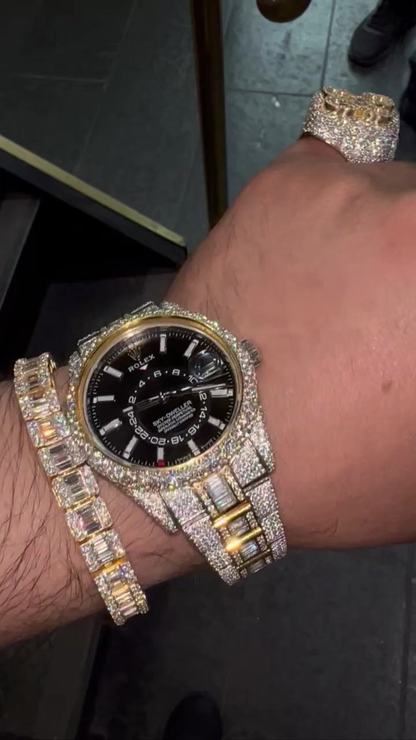 VVS Moissanite Watch 48 (Bundle)