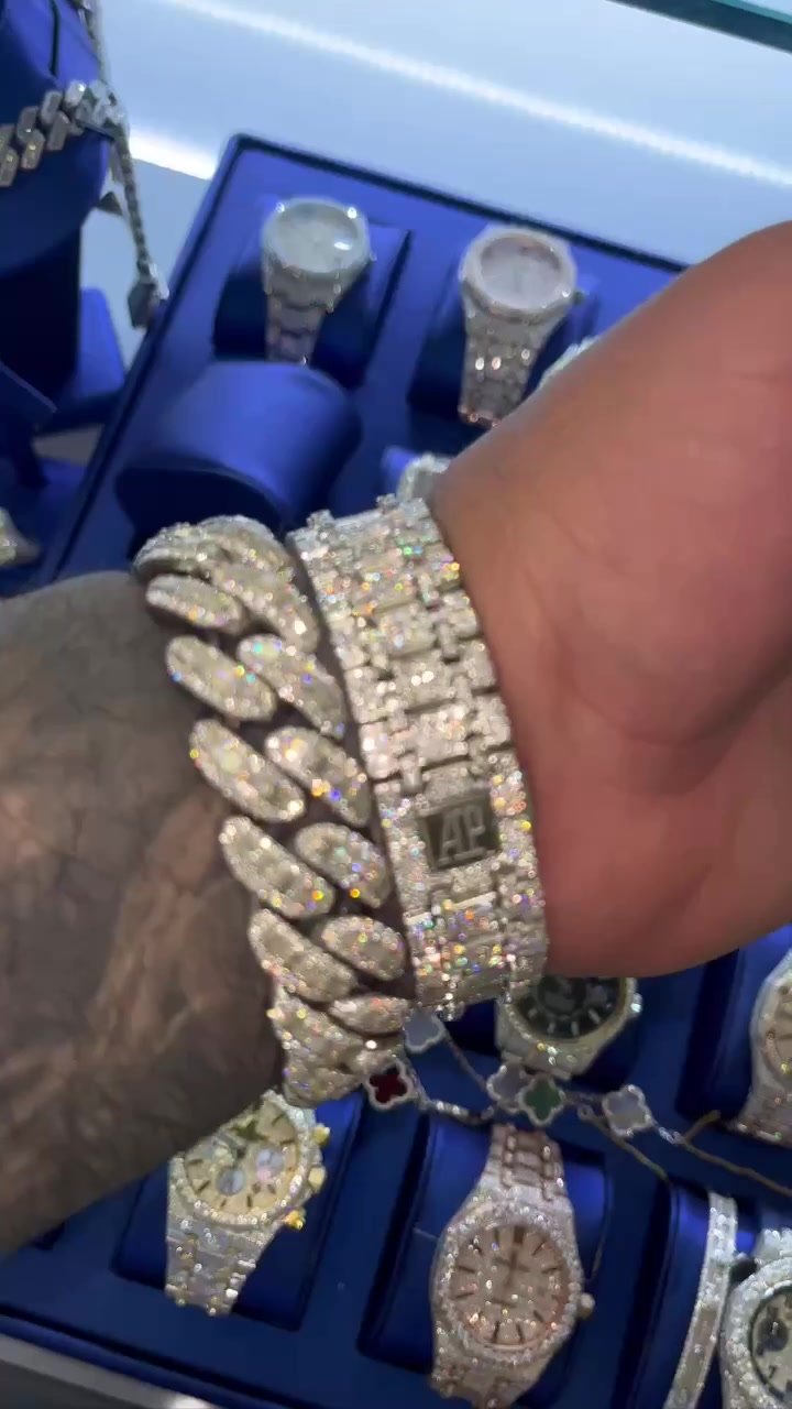 VVS Moissanite Watch 14 (Bundle)